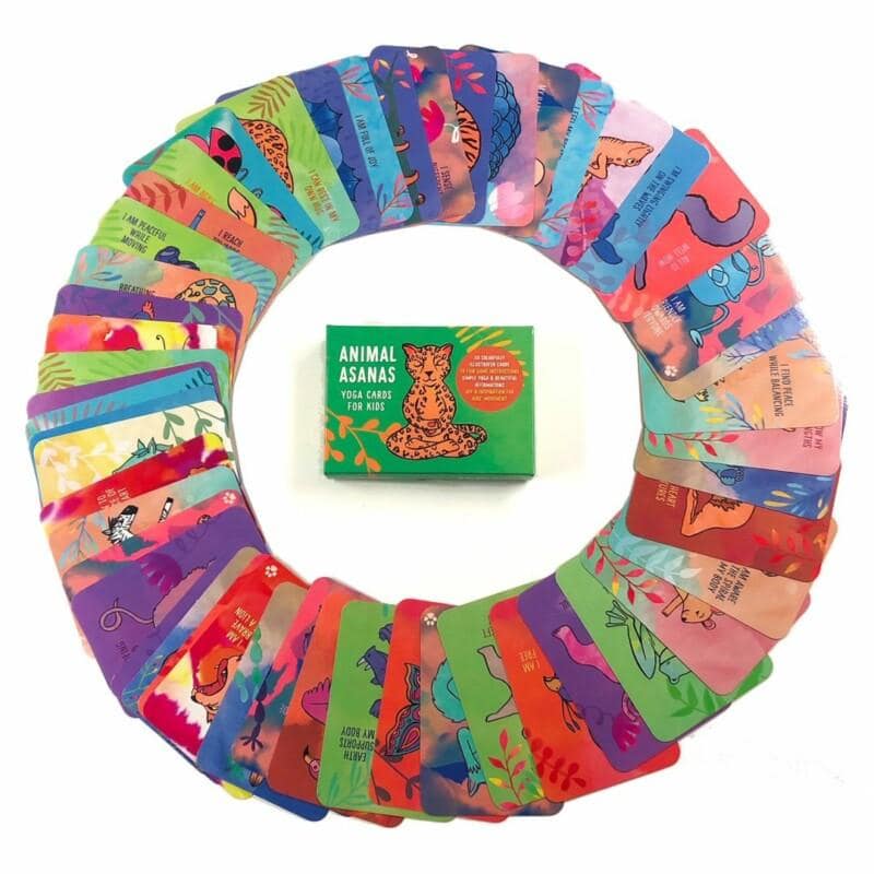 yoga card deck – animal asanas for kids