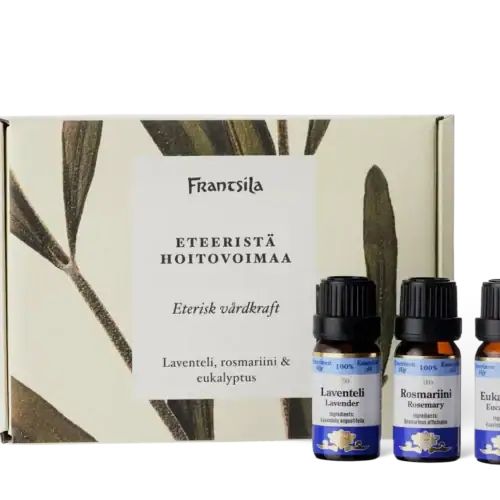 Eteeristä hoitovoimaa -lahjapakkaus