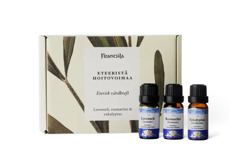 Eteeristä hoitovoimaa -lahjapakkaus